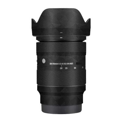 Camerea Lens Skin Anti-Scratch Sticker for Sigma 28-70mm F2.8 DG DN Fit for Sony E Mount Camerea Coat Vinly Protective Film Body Protector Decals Cover 1:2.8 28-70 2.8(Triangle Black)