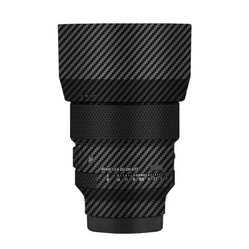 for Sigma Art 85mm F1.4 DG DN Fit for Sony Mount Camera Decal Skin Vinyl Wrap Film Camera Lens Body Protective Sticker Protector Coat 1:1.4 85 1.4(Carbon Fiber Black)