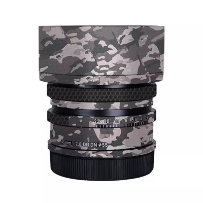 Anti-Scratch Camera Lens Sticker for Sigma 45mm F2.8 DG DN Fit for Sony Mount Camera Coat Wrap Protective Film Body Protector Skin Cover 1:2.8 45 2.8(Field Camouflage)
