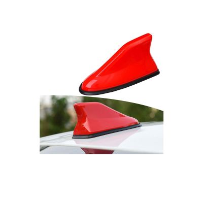 Car Shark Fin Aerial for Ford Explorer 2006-2019 2020 2021 2022 2023 2024 2025,Shark Fin Antenna Top Roof Radio Enhanced Signal Car Accessories,Red
