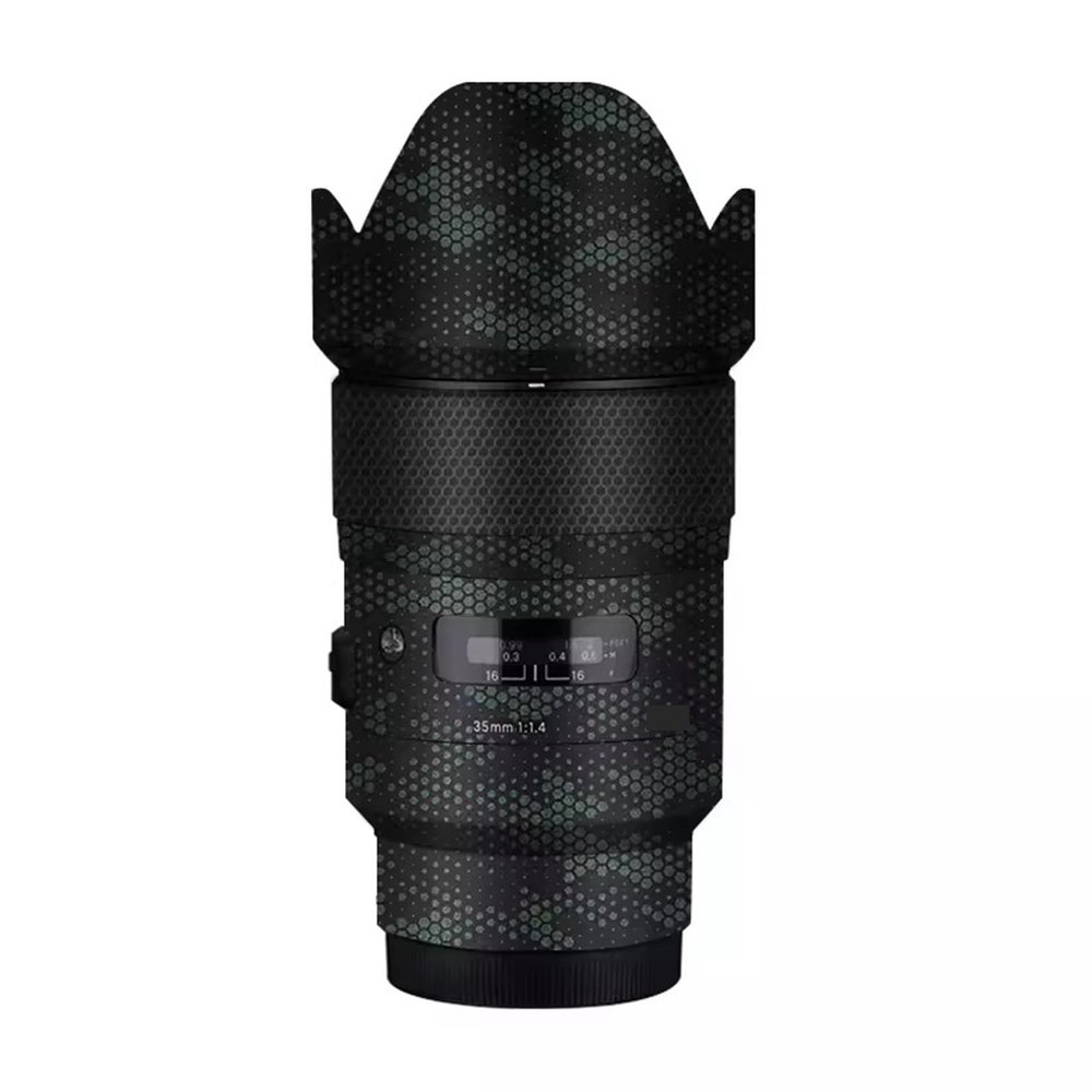 35 1.4 Camera Lens Skin Sony Coat Wrap Protective Film Body Decal Anti-Scratch Sticker Accessories for Sigma 35mm F1.4 DG HSM Art Fit for Sony Mount Camera 1:1.4(Mamba Green)