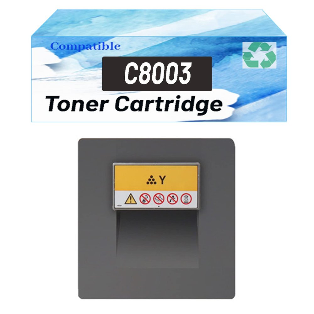 HXOULP MP C8003 MP C6503 Toner Cartridge High Capacity Replacement for Ricoh 842196 842197 842198 842199 Toner for Ricoh MP C8003 MP C6503 Printer 1 Yellow