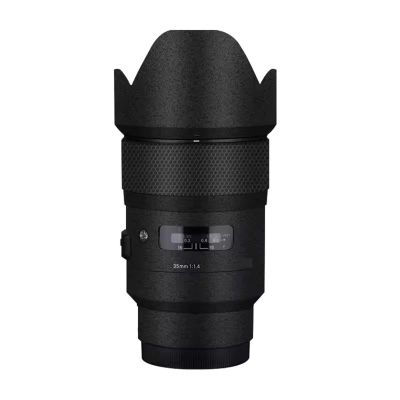 35 1.4 Camera Lens Skin Sony Coat Wrap Protective Film Body Decal Anti-Scratch Sticker Accessories for Sigma 35mm F1.4 DG HSM Art Fit for Sony Mount Camera 1:1.4(Frosted Black)