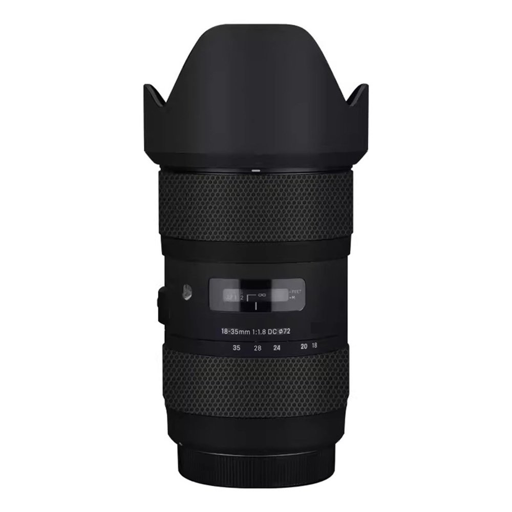 Camera Lens Premium Protector Film Sticker for Sigma 18-35mm F1.8 DC HSM Art Fit for Canon Mount Camera Skin Vinyl Wrap Film Body Protective Decal Protector Coat(Matte Black)