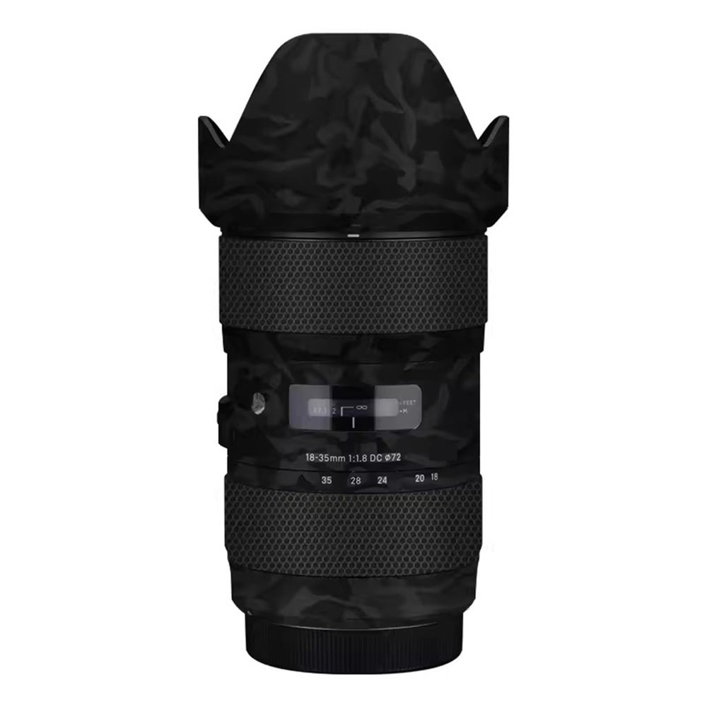 Camera Lens Premium Protector Film Sticker for Sigma 18-35mm F1.8 DC HSM Art Fit for Canon Mount Camera Skin Vinyl Wrap Film Body Protective Decal Protector Coat(Shadow Camo Black)