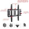 BRART TV Wall Mount Fixed for Most 26"-65" Flat/Curved TVs with Max VESA 400X400mm up to 110Lbs Space Saving Universal TV Bracket(Black) view 4