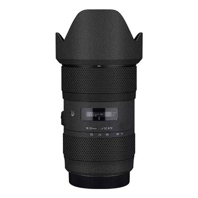 Camera Lens Premium Protector Film Sticker for Sigma 18-35mm F1.8 DC HSM Art Fit for Canon Mount Camera Skin Vinyl Wrap Film Body Protective Decal Protector Coat(Leather Black)