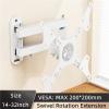 DJDLFA TV Wall Mount Bracket, Rotation Tilt Swivel Retractable TV Mount Stand for 14-37 Inch LED, LCD Flat Screen TV Monitor Holder view 3