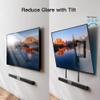 BUDAY Universal Tilt TV Mount for Most 37-75 Inch TV, Loading Capacity 50kg, Max Vesa 600 x 400mm, Low Profile Flat Wall Mount Bracket view 3