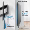 BUDAY Universal Tilt TV Mount for Most 37-75 Inch TV, Loading Capacity 50kg, Max Vesa 600 x 400mm, Low Profile Flat Wall Mount Bracket view 4