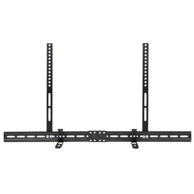 BRART Universal Soundbar Brackets Under TV, Soundbar TV Mount Fits Soundbars with or Without Holes Soundbar Mount