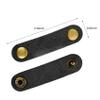 2 Pack Cord Organizer, Leather Cable Management, Earphone Clips Ties, Cable Straps, USB Straps, Stocking Stuffers for Men (Black) view 2