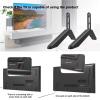 BUDAY 2pcs TV Stand Holder Mount Universal TV Base Desktop LCD LED Screen Height Riser Legs DIY Television Bracket Table Holder view 3