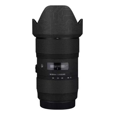 Camera Lens Premium Protector Film Sticker for Sigma 18-35mm F1.8 DC HSM Art Fit for Canon Mount Camera Skin Vinyl Wrap Film Body Protective Decal Protector Coat(Circuit Black)