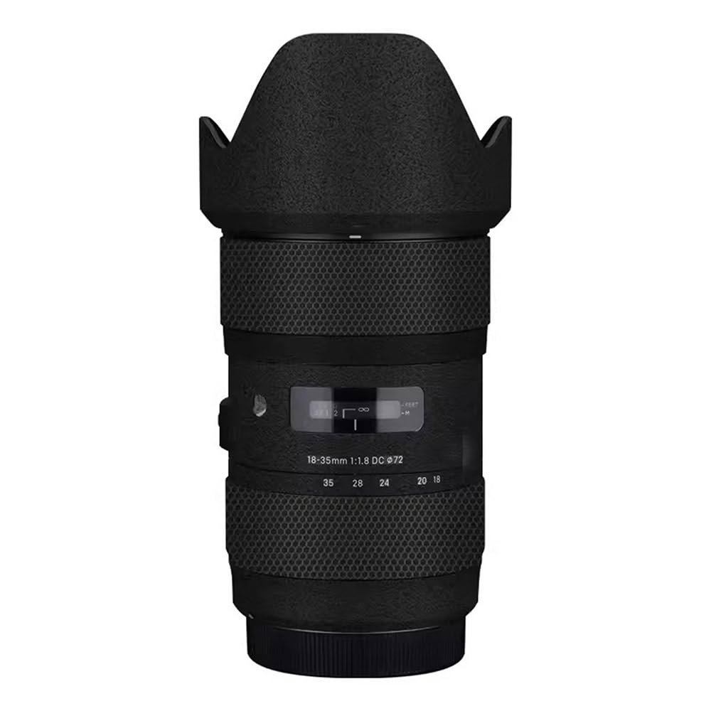 Camera Lens Premium Protector Film Sticker for Sigma 18-35mm F1.8 DC HSM Art Fit for Canon Mount Camera Skin Vinyl Wrap Film Body Protective Decal Protector Coat(Frosted Black)