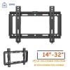BUDAY TV Wall Mount Monitor Holder Adjustable TV Mount Bracket for 14-32 Inch Plasma HDTV LCD LED Screen TV Rack view 2
