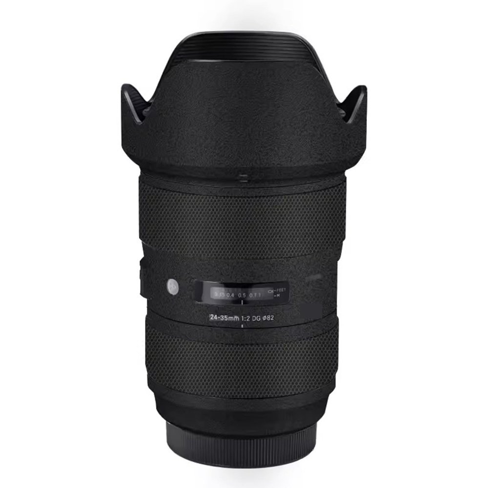 Anti-Scratch Camera Lens Sticker for Sigma Art 24-35mm F2 DG Fit for Canon EF Mount Camera Coat Wrap Protective Film Body Protector Skin Cover Decals Cost 1:2 24-35 2(Frosted Black)