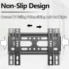 BUDAY 14-42inch TV Support Mount Adjustable Television Mounting Holder with Level Low Profile Flat TV Wall Mount for LCD LED TV Screen view 2