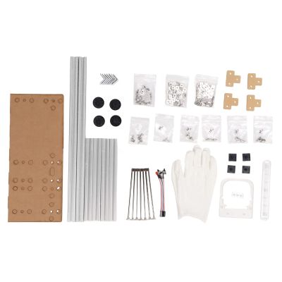 ATX Computer Open Case Bracket, DIY Bare Frame with Good Heat Dissipation, Supports 4 PCI Slots, Made ofColored Aluminum Alloy, Ideal for Home Use (Silver)