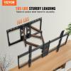 BUDAY Full Motion TV Mount Fit for Most 26-90in TVs Swivel Tilt Horizontal Adjustment TV Wall Mount Bracket W/Articulating Arms view 2