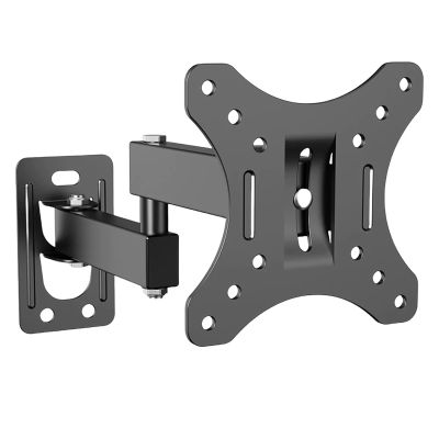 BUDAY Full Motion TV Wall Mount Brackets,Corner TV Mount for 13-32 Inches TV, Swivel Tilts Articulating Extension Max VESA 100x100mm
