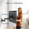 BUDAY Full Motion TV Wall Mount Brackets,Corner TV Mount for 13-32 Inches TV, Swivel Tilts Articulating Extension Max VESA 100x100mm view 4