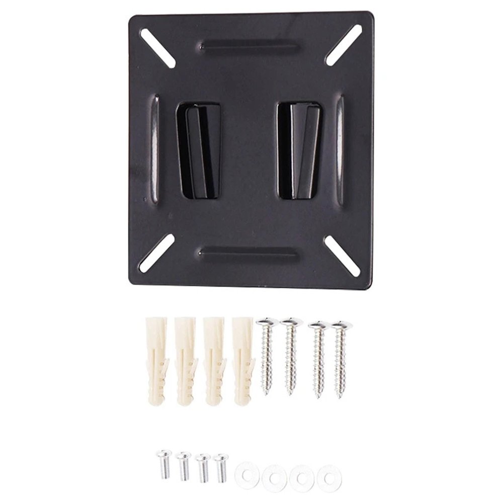 BUDAY Universal Wall Mount Stand for 14-27inch LCD LED Screen Height Adjustable Monitor Retractable Wall for VESA Tv-A