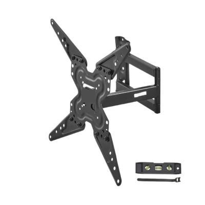 BUDAY Full Motion TV Mount Fit for Most 26-55 inch TVs Swivel Tilt Horizontal Adjustment TV Wall Mount Bracket Articulating Arms