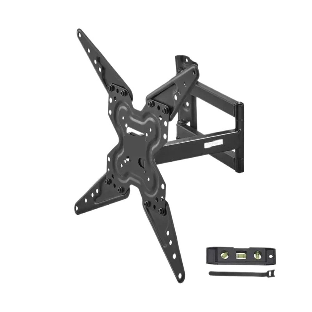 BUDAY Full Motion TV Mount Fit for Most 26-55 inch TVs Swivel Tilt Horizontal Adjustment TV Wall Mount Bracket Articulating Arms