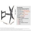 BUDAY Full Motion TV Mount Fit for Most 26-55 inch TVs Swivel Tilt Horizontal Adjustment TV Wall Mount Bracket Articulating Arms view 2