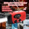 Rckskaya 2000mAh Emergency Crank Radio, NOAA Weather Radio Portable AM/FM view 2