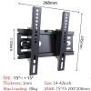 BUDAY TV Wall Mount Fixed for Most 14-42" LED, LCD and Plasma Flat/Curved TVs with Max VESA 200X200 Space Saving Universal TV Bracket view 3