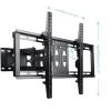 BUDAY Corner TV Wall Mount Tilt and Swivel TV Bracket Full Motion TV Mount Holders for 32-65 inch LCD LED Plasma Flat Screens view 4