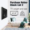 BUDAY TV Wall Mount Fixed for Most 40"-80" Flat/Curved TVs with Max VESA 400X400mm up to 110Lbs Space Saving Universal TV Bracket view 4