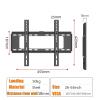 TPUOTI TV Wall Mount Fixed for Most 26"-65" Flat/Curved TVs with Max VESA 400X400mm up to 110Lbs Space Saving Universal TV Bracket view 4