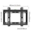 BUDAY TV Wall Mount Bracket Low Profile Fixed for 14-42 Inch Flat Screen TVs & Monitors Universal TV Monitor Mount Max VESA 200x200mm view 2