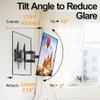 BKUANE TV Wall Mount for 32-75 inch, Full Motion TV Mount Bracket Articulating Swivel Extension Tilting Leveling Max VESA 600x400mm view 3