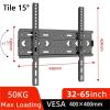 GANYUU TV Wall Mount, Low Profile for Most 32-65" TV, Tilted Wall Mount Universal TV Brackets Max VESA 400 x 400mm, Weight up to 100lbs view 2
