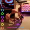 QKSHZHZQ Kids Headphones Wireless Bluetooth 5.3 Colorful LED Lights Over-Ear 85dB Volume Limited Girls Headphones for Children/Teens/Gift/School/Tablet/Travel (Pink) view 2