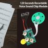 DIY Greeting Card Chip, 120 Seconds Recordable Voice Sound Chip Module, Voice Sound Recording Module for DIY Homemade Greeting Cards, Gift Boxes, Invitations, Handmade Products,Etc view 2