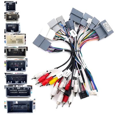16PIN Car Radio Stereo Power Wiring Cable Harness Wire Compatible for Honda Civic CRV 2012~2014 Full Compatible Retrofit Adapter