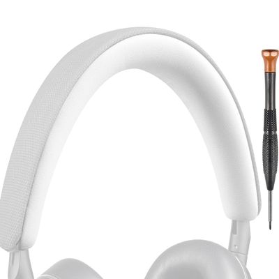 SOULWIT Headband Cover for Bowers & Wilkins PX8/PX7 s2/PX7 s2e (do not fit PX7) Headphones, Replacement Headstrap Pad Repair Part - White-PX7 S2