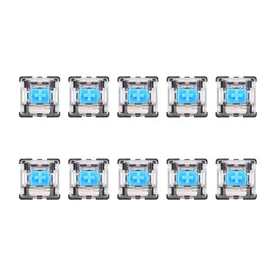 10Pcs 3Pins Keyboard Blue Switches Replacement For MX Mechanical Keyboard