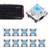 10Pcs 3Pins Keyboard Blue Switches Replacement For MX Mechanical Keyboard view 2