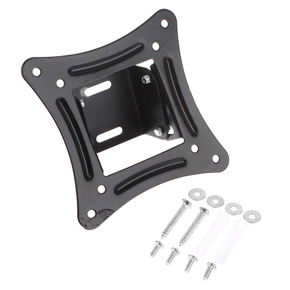 SCRUBY 14-27Inch TV Mounts LCD LED Monitor Wall Mount Bracket Fixed Flat Panel TV Frame Support 15 Degrees Tilt Angle