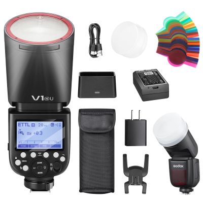 Godox V1 V1-N V1 for Nikon Flash Round Head TTL Shot Speedlight 76Ws