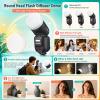 Godox V1 V1-N V1 for Nikon Flash Round Head TTL Shot Speedlight 76Ws view 3