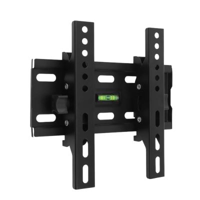 BHOLSA Universal 25KG Adjustable TV Wall Mount Bracket Flat Panel TV Frame 15 Degrees Tilt with Level for 14-43Inch LCD LED Monitor