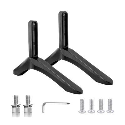 VELORE 2Pcs Universal TV Stand Base Mount Bracket Table Holder for 32-65 Inch Vizio LCD TV Not for LG TV Television Access