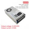 KACOME 600W Adjustable Power Supply 0-12V 15V 24V 27V 30V 36V 48V 60V 68V 72V 85V 90V 100V 110V 150V 200V Digital Display Power AC-DC No LCD(0-68VDC) view 2
